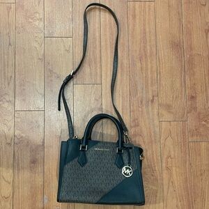 Michael Kors Hope Black and Brown Crossbody Bag